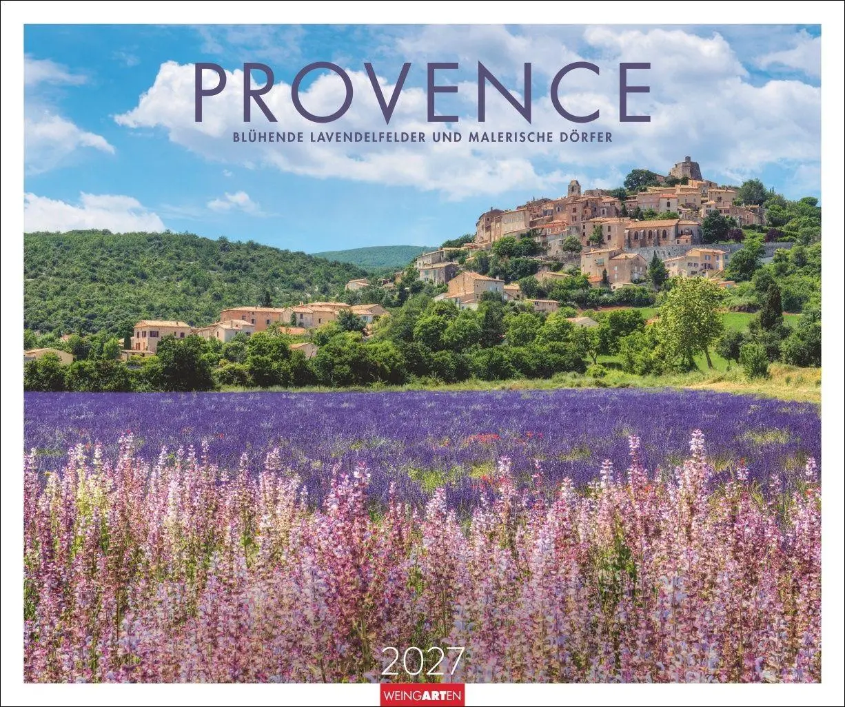 Cover: 9783839904145 | Provence Kalender 2027 - Blühende Lavendelfelder und malerische Dörfer