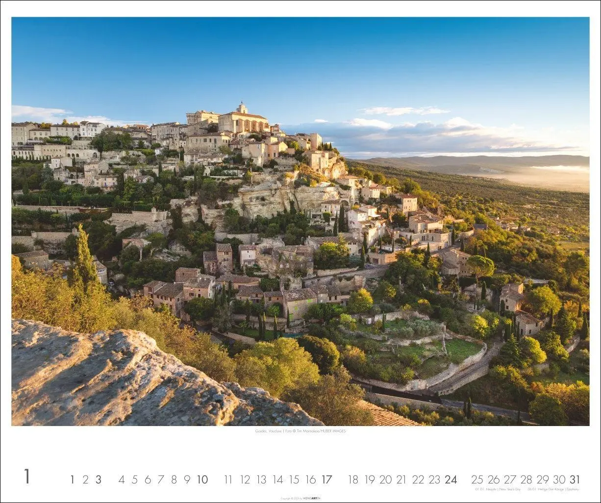 Bild: 9783839904145 | Provence Kalender 2027 - Blühende Lavendelfelder und malerische Dörfer