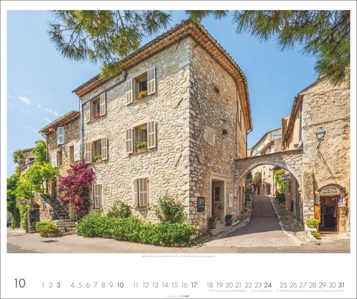 Bild: 9783839904145 | Provence Kalender 2027 - Blühende Lavendelfelder und malerische Dörfer