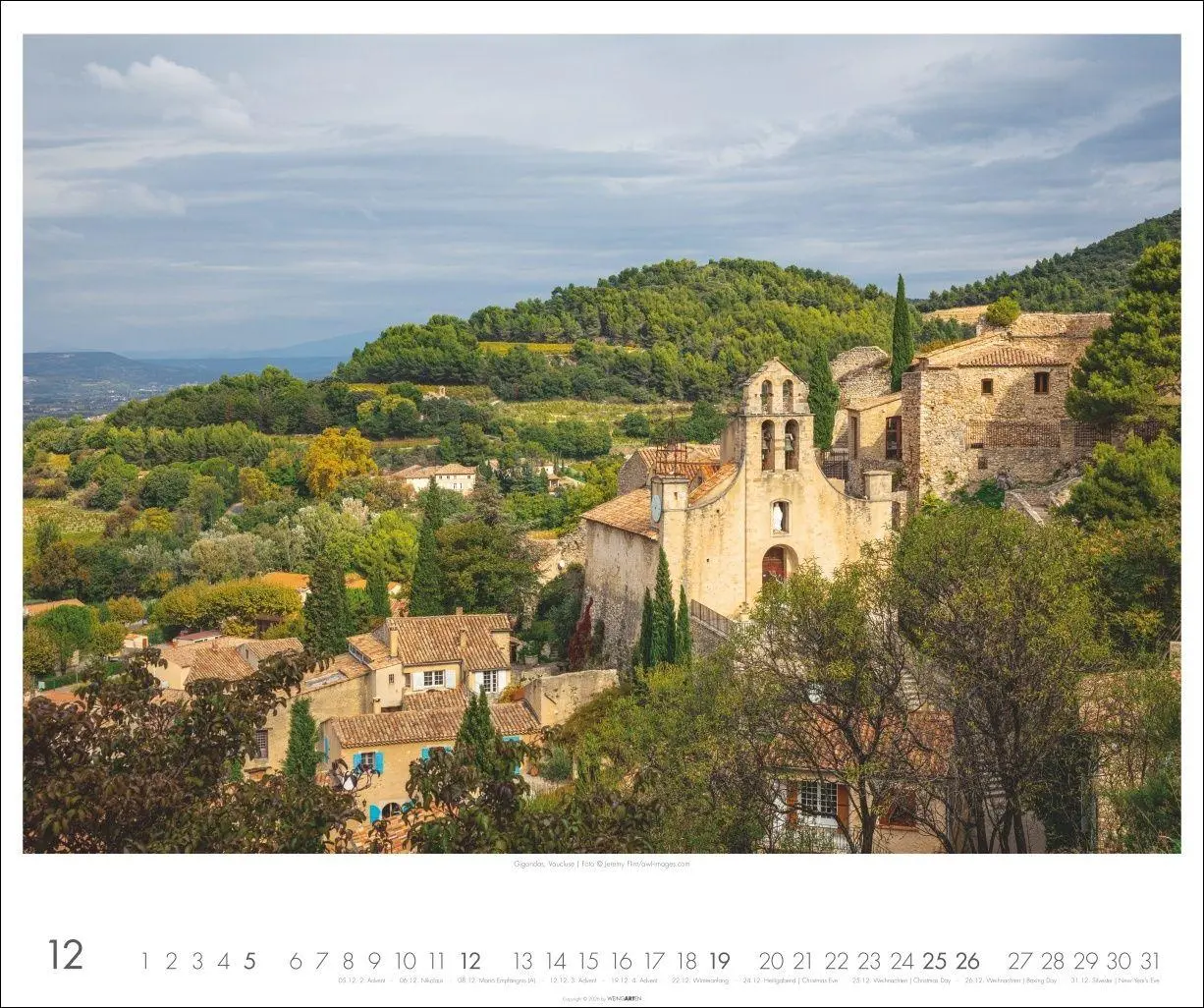 Bild: 9783839904145 | Provence Kalender 2027 - Blühende Lavendelfelder und malerische Dörfer
