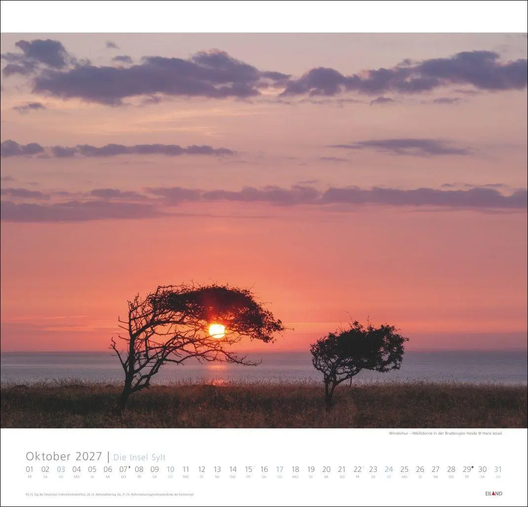 Bild: 9783964024145 | Die Insel Sylt Edition Kalender 2027 - Hans Jessel | Hans Jessel