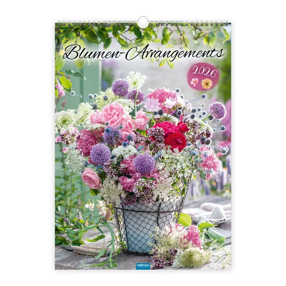 Cover: 9783988024145 | Trötsch Großbildkalender Blumen-Arrangements 2026 | Wandkalender | KG