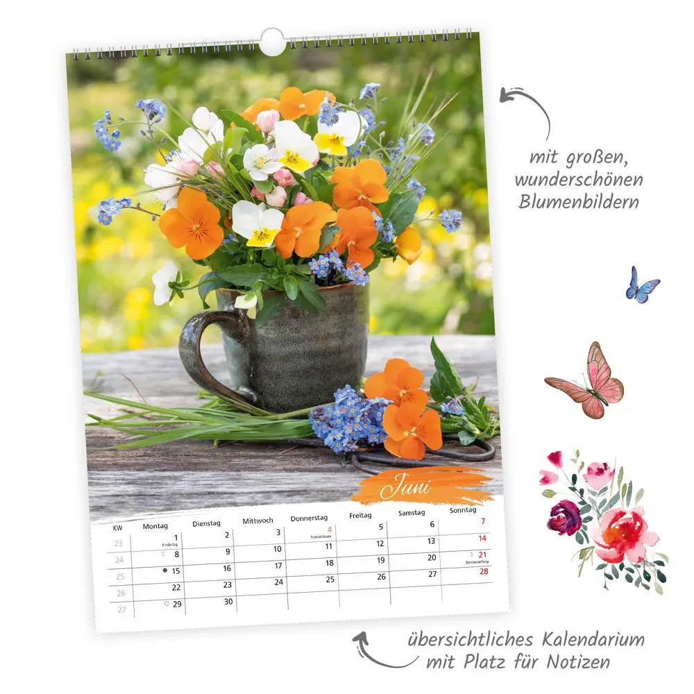 Bild: 9783988024145 | Trötsch Großbildkalender Blumen-Arrangements 2026 | Wandkalender | KG