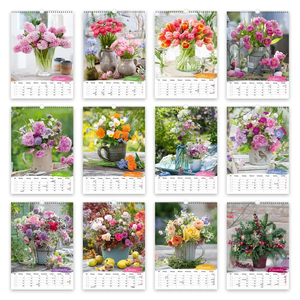 Bild: 9783988024145 | Trötsch Großbildkalender Blumen-Arrangements 2026 | Wandkalender | KG