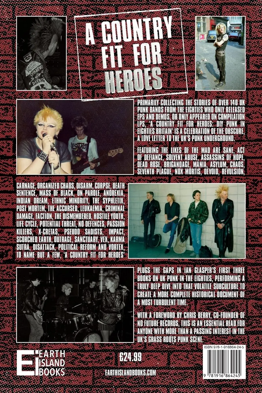 Rückseite: 9781916864245 | A Country Fit For Heroes | DIY Punk in Eighties Britain | Ian Glasper