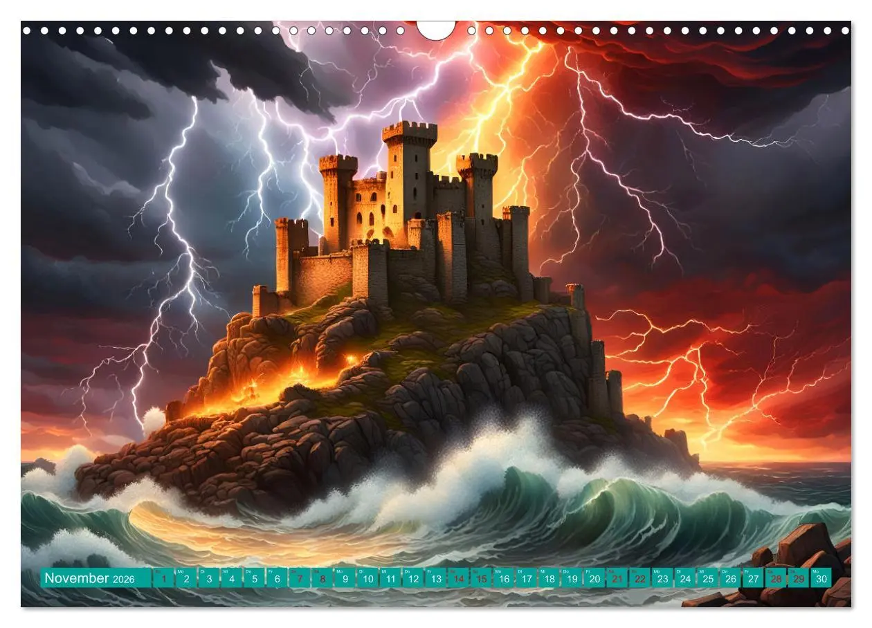Bild: 9783457444245 | Stürmische Wellen (Wandkalender 2026 DIN A3 quer), CALVENDO...