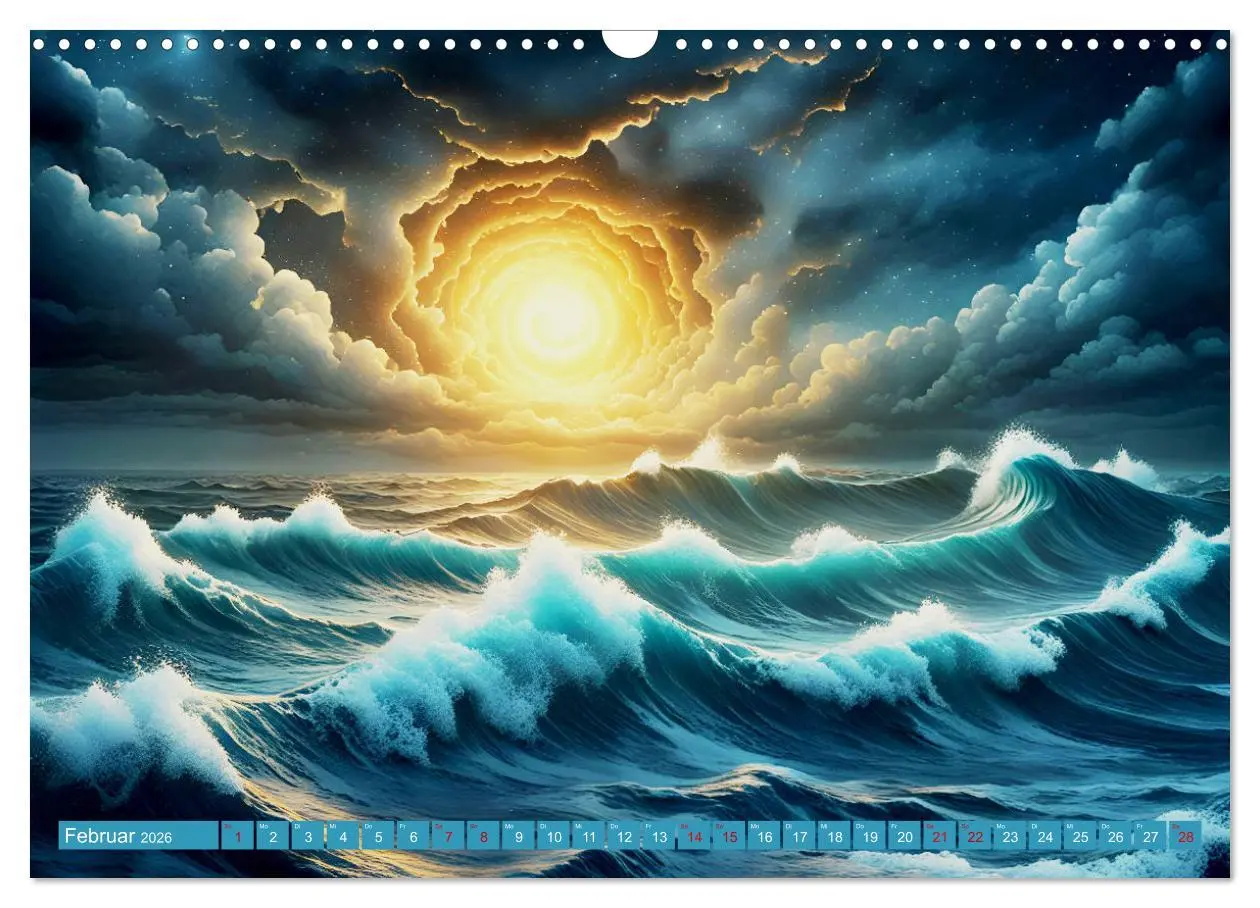 Bild: 9783457444245 | Stürmische Wellen (Wandkalender 2026 DIN A3 quer), CALVENDO...