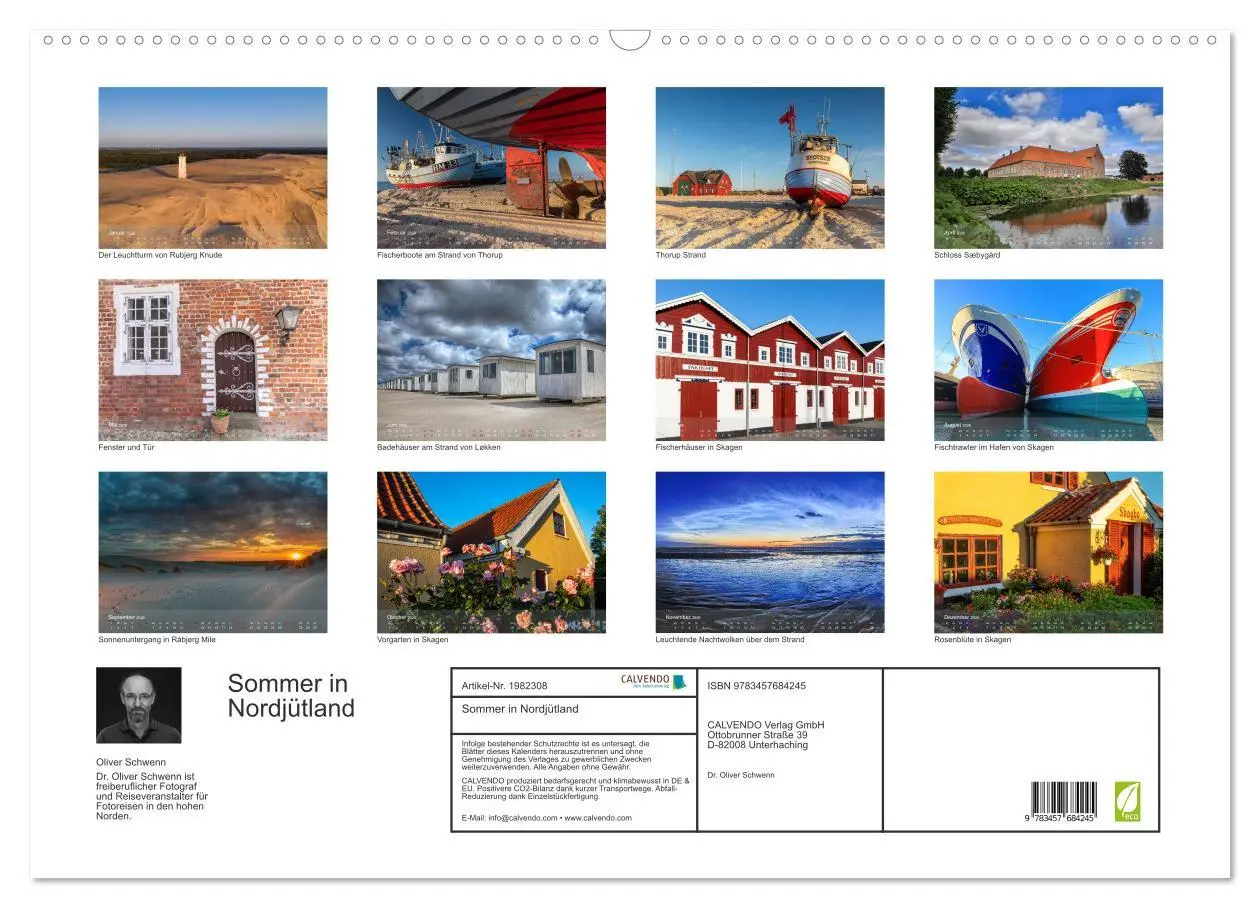 Bild: 9783457684245 | Sommer in Nordjütland (Wandkalender 2026 DIN A2 quer), CALVENDO...