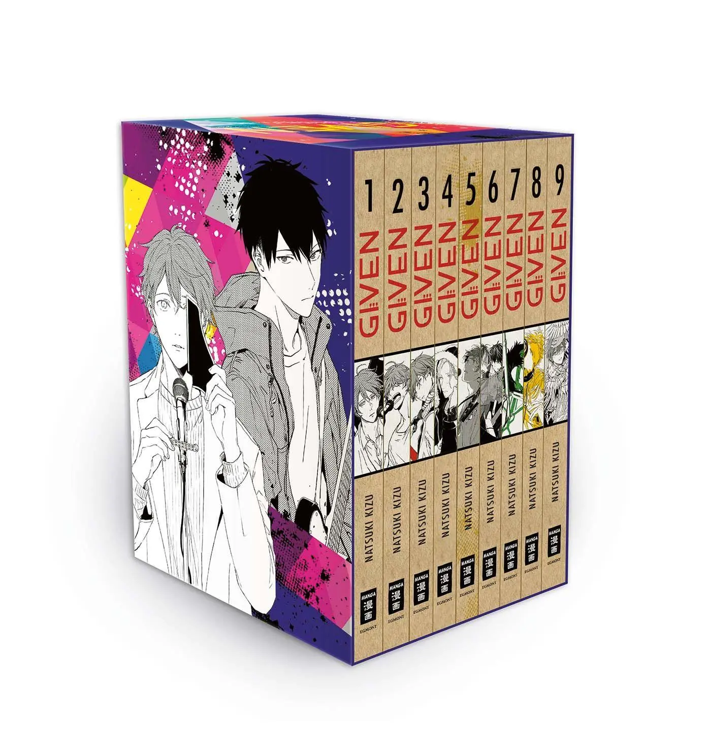 Cover: 9783755504245 | Given Schuber mit Extra | enthält die Bände 1-9 | Natsuki Kizu | Buch
