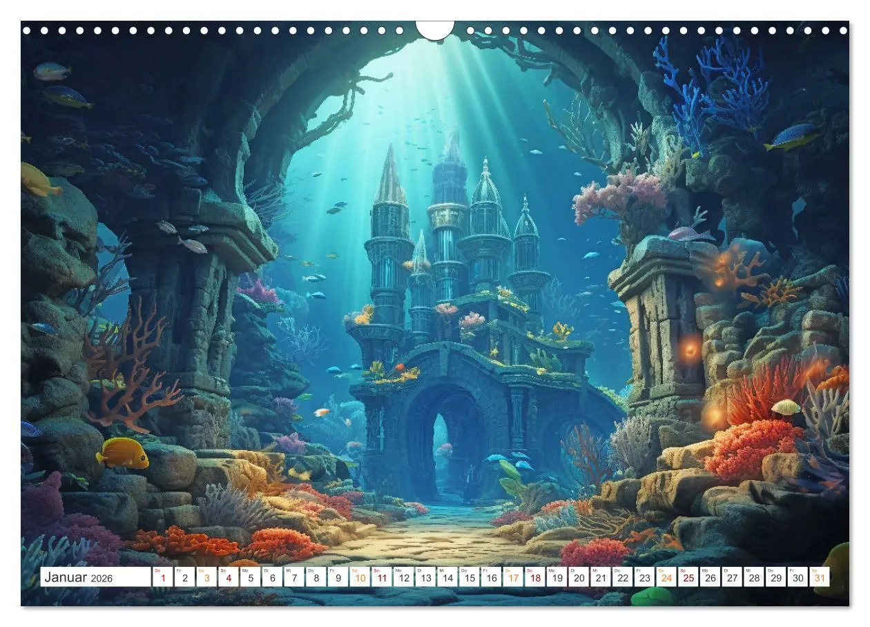Bild: 9783457504345 | Unten im Meer ist was los (Wandkalender 2026 DIN A3 quer), CALVENDO...