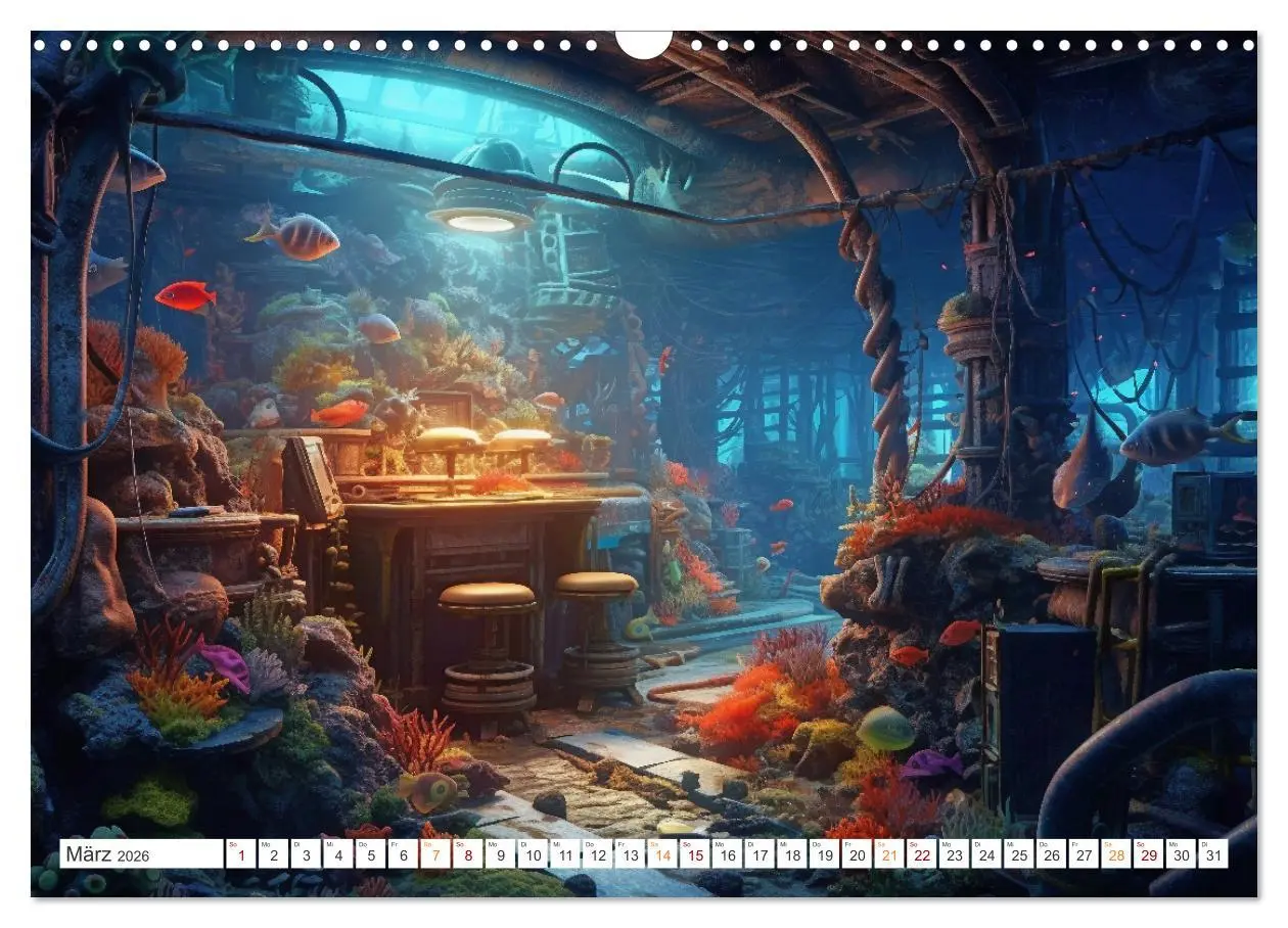 Bild: 9783457504345 | Unten im Meer ist was los (Wandkalender 2026 DIN A3 quer), CALVENDO...