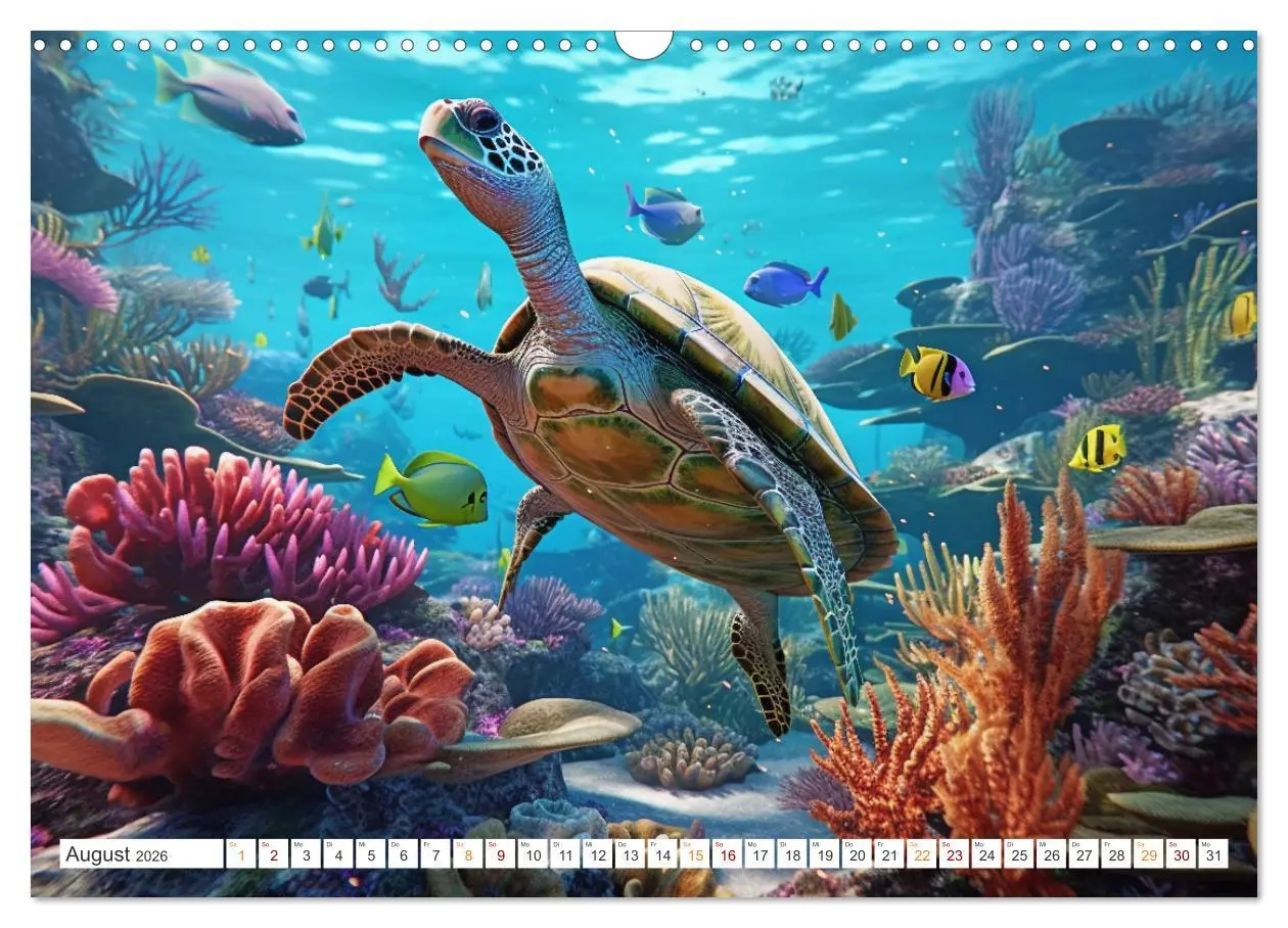 Bild: 9783457504345 | Unten im Meer ist was los (Wandkalender 2026 DIN A3 quer), CALVENDO...