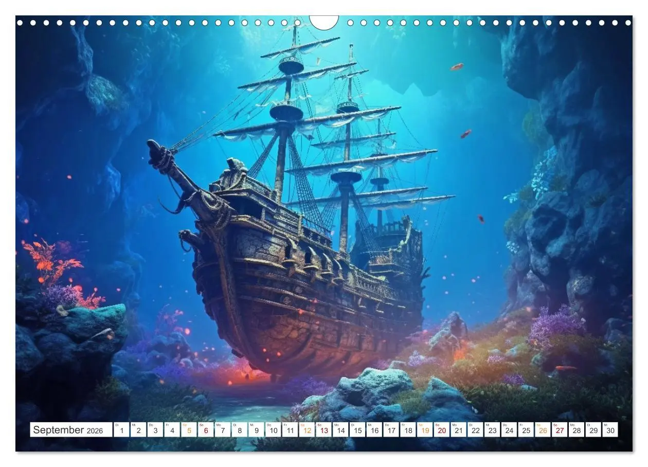 Bild: 9783457504345 | Unten im Meer ist was los (Wandkalender 2026 DIN A3 quer), CALVENDO...