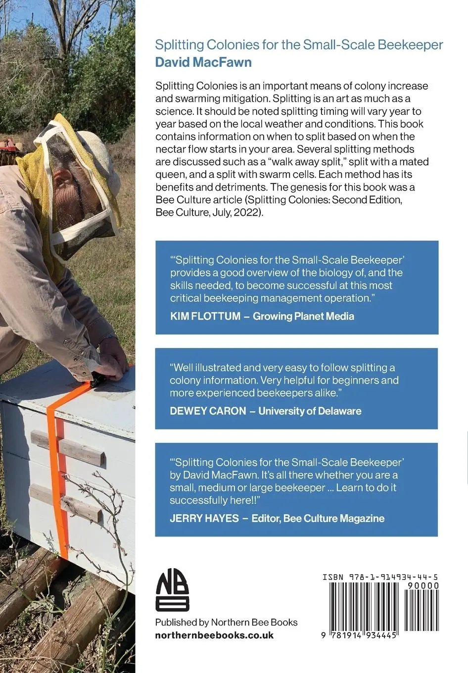 Rückseite: 9781914934445 | Splitting Colonies for the Small-Scale Beekeeper | David Macfawn