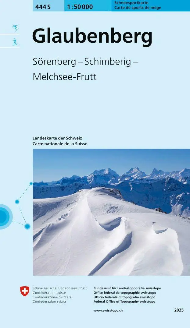 Cover: 9783302504445 | 444S Glaubenberg Schneesportkarte | swisstopo | (Land-)Karte | Deutsch