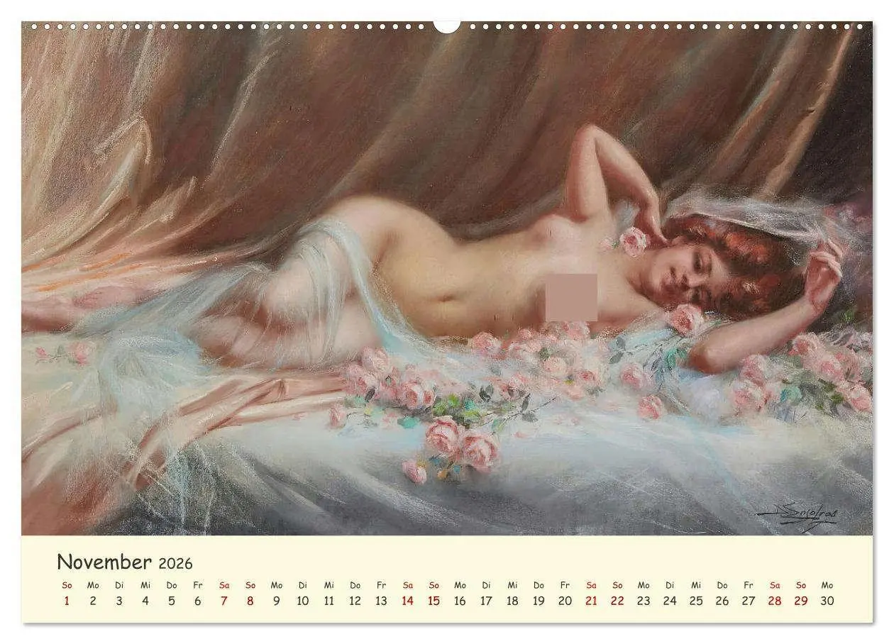 Bild: 9783457354445 | Zeitlose Muse (Wandkalender 2026 DIN A2 quer), CALVENDO Monatskalender