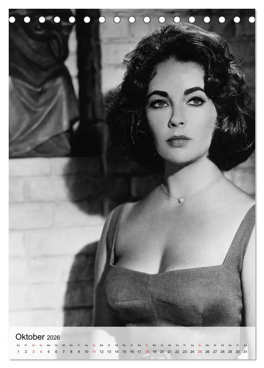 Bild: 9783516444445 | Elizabeth Taylor (Tischkalender 2026 DIN A5 hoch), CALVENDO...