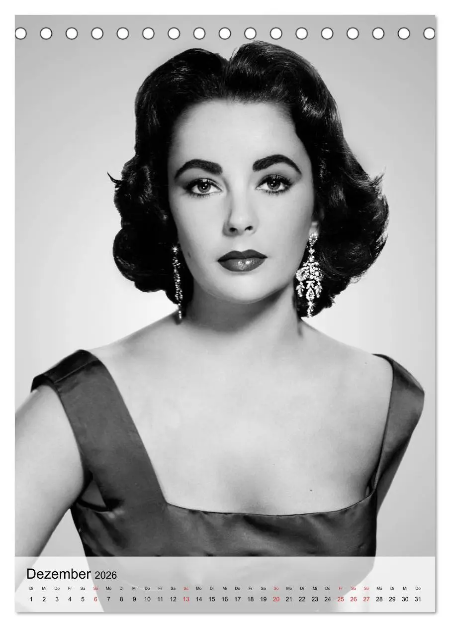 Bild: 9783516444445 | Elizabeth Taylor (Tischkalender 2026 DIN A5 hoch), CALVENDO...