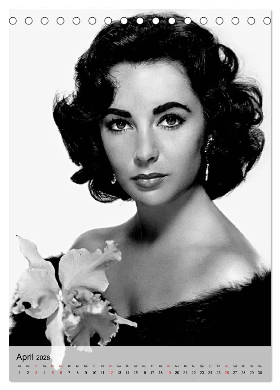 Bild: 9783516444445 | Elizabeth Taylor (Tischkalender 2026 DIN A5 hoch), CALVENDO...