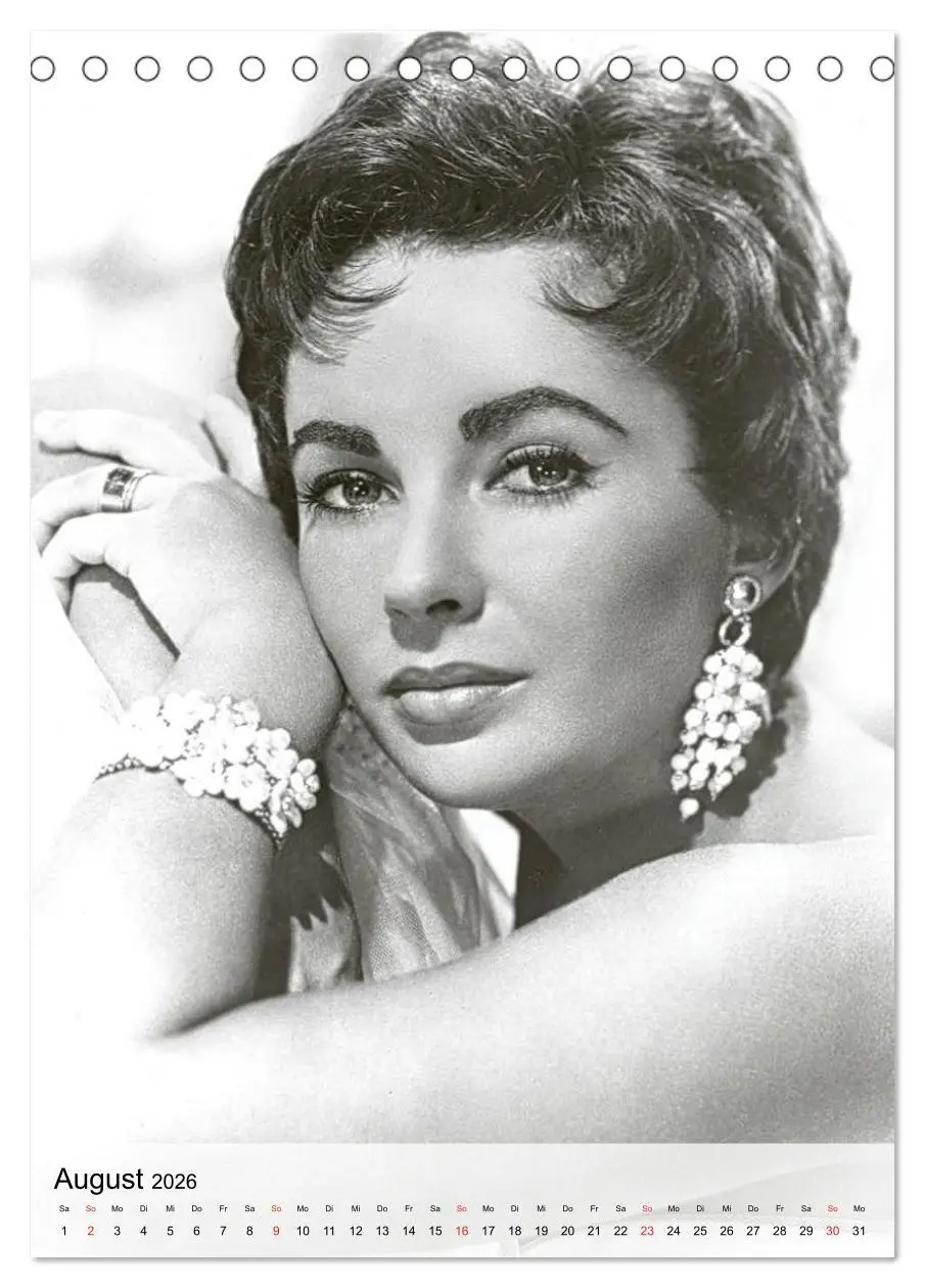 Bild: 9783516444445 | Elizabeth Taylor (Tischkalender 2026 DIN A5 hoch), CALVENDO...