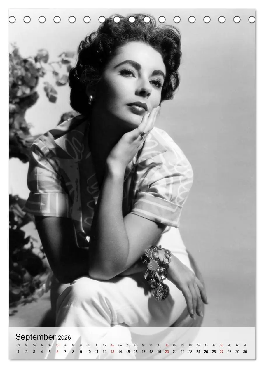 Bild: 9783516444445 | Elizabeth Taylor (Tischkalender 2026 DIN A5 hoch), CALVENDO...