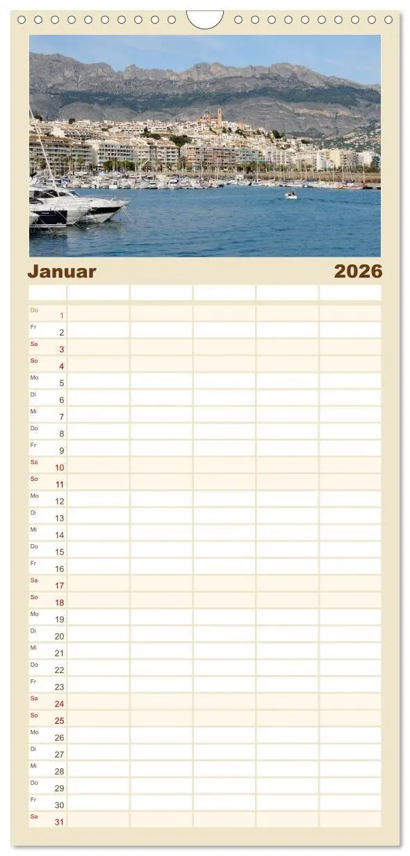 Bild: 9783516514445 | Familienplaner 2026 - Costa Blanca - Spaniens weiße Küste mit 5...