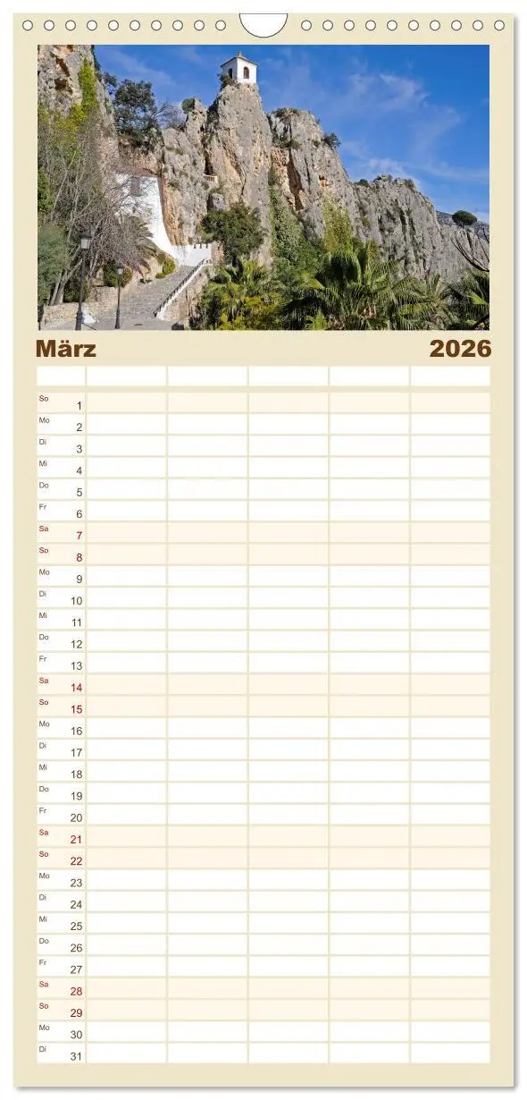 Bild: 9783516514445 | Familienplaner 2026 - Costa Blanca - Spaniens weiße Küste mit 5...