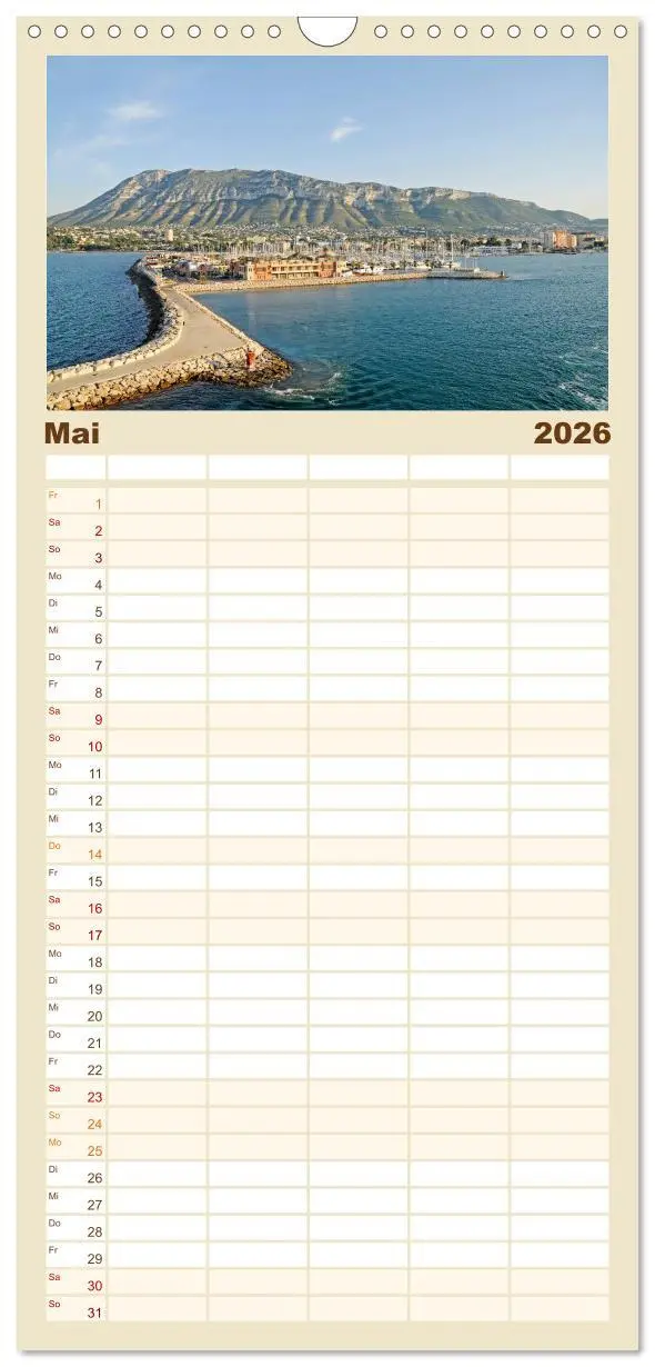 Bild: 9783516514445 | Familienplaner 2026 - Costa Blanca - Spaniens weiße Küste mit 5...