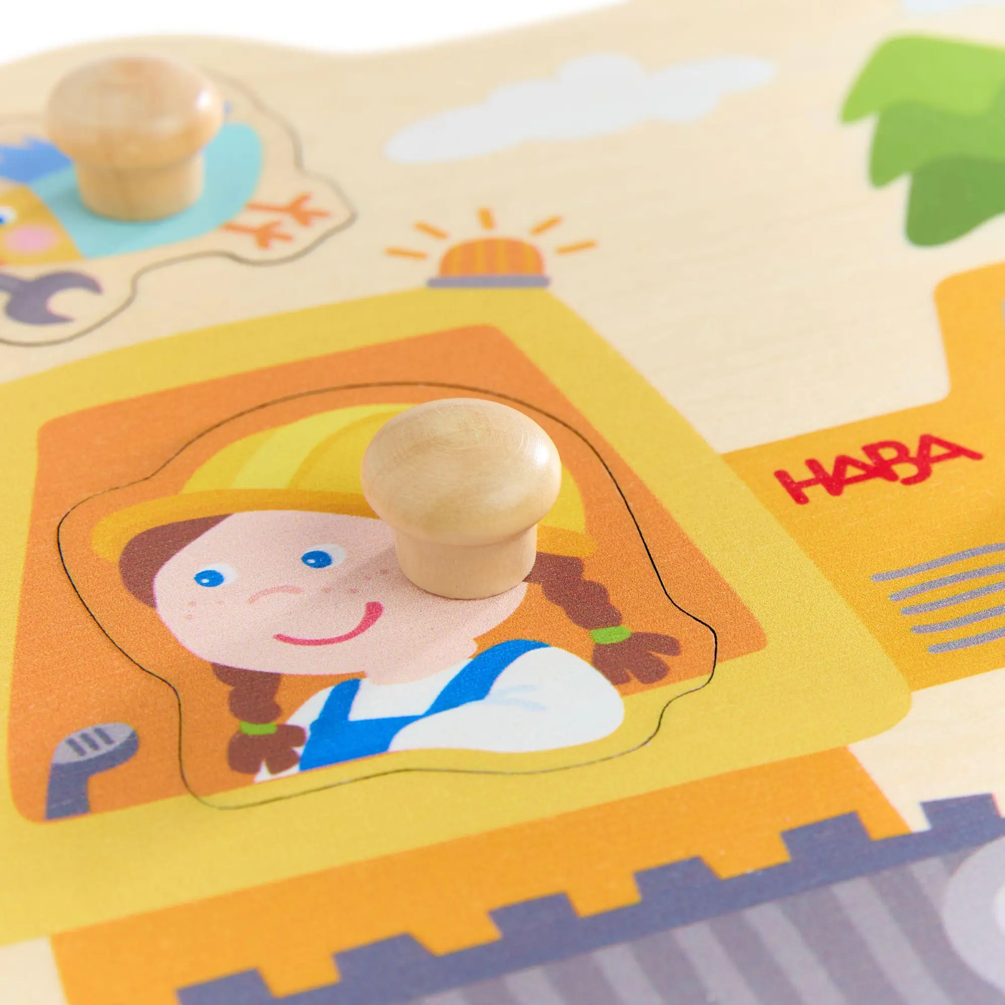 Bild: 4010168284545 | Greifpuzzle Bagger | Spiel | Deutsch | 2025 | HABA Sales GmbH &amp; Co.KG