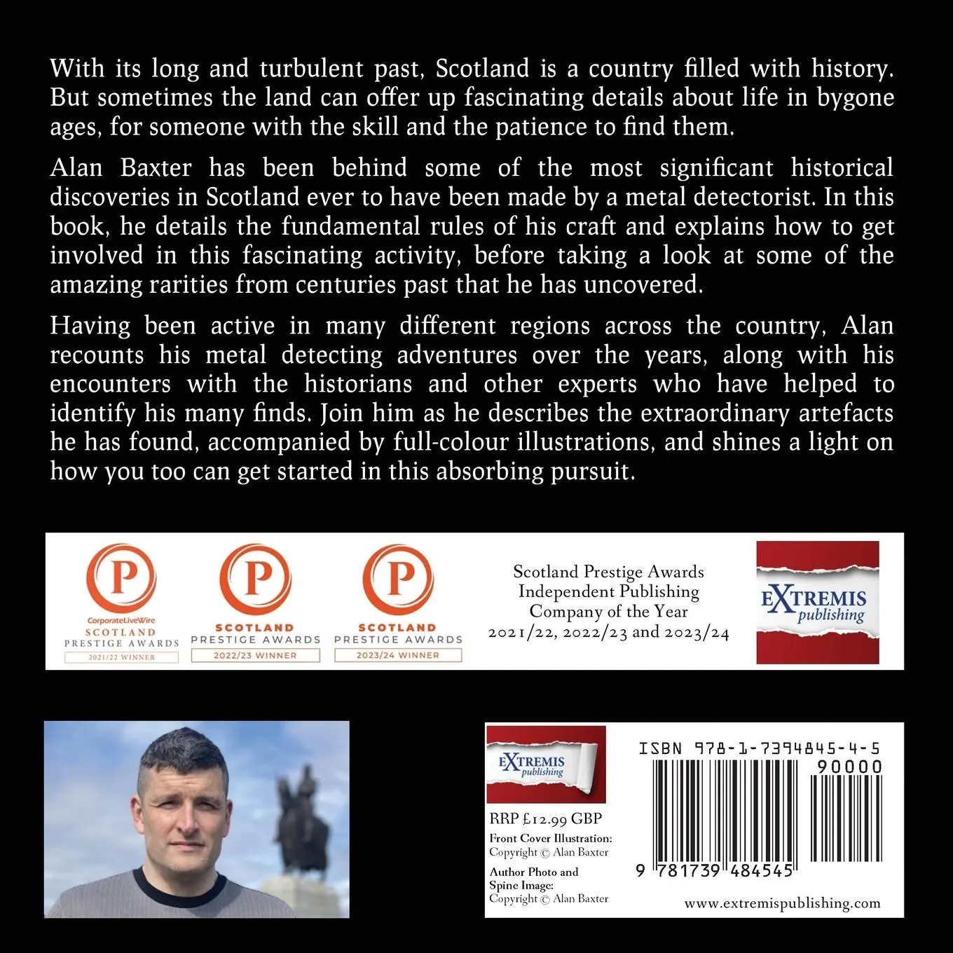 Rückseite: 9781739484545 | Making History | My Life as a Scottish Metal Detectorist | Alan Baxter