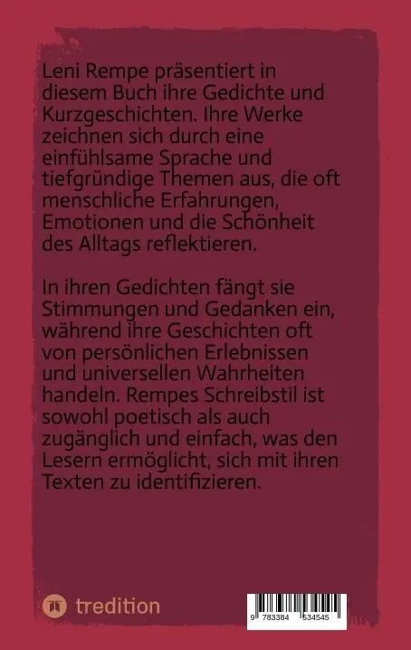 Rückseite: 9783384534545 | Lichter der Zeit | einmal bis unendlich | Lena Rempe | Taschenbuch
