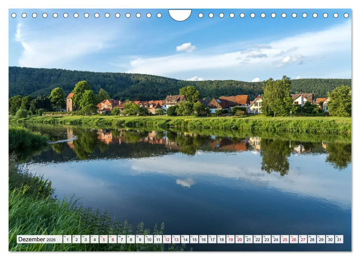 Bild: 9783457584545 | Das Weserbergland (Wandkalender 2026 DIN A4 quer), CALVENDO...