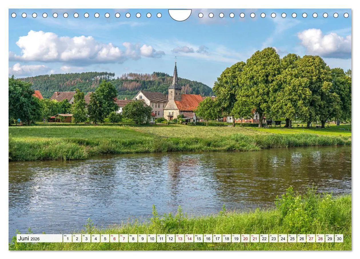 Bild: 9783457584545 | Das Weserbergland (Wandkalender 2026 DIN A4 quer), CALVENDO...