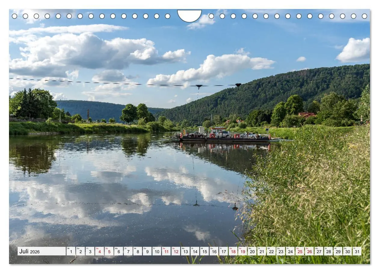 Bild: 9783457584545 | Das Weserbergland (Wandkalender 2026 DIN A4 quer), CALVENDO...