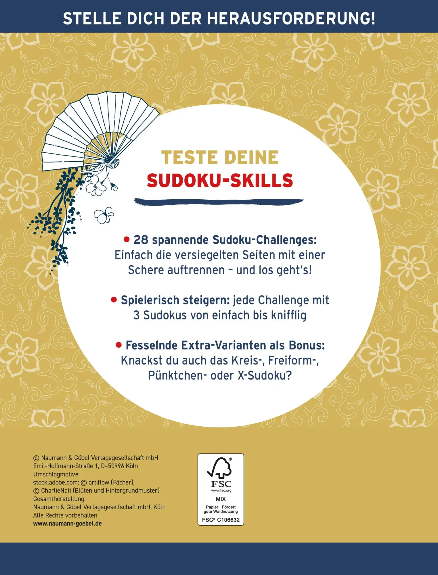 Rückseite: 9783625194545 | Die ultimative Rätsel-Challenge Sudoku | Taschenbuch | 128 S. | 2023