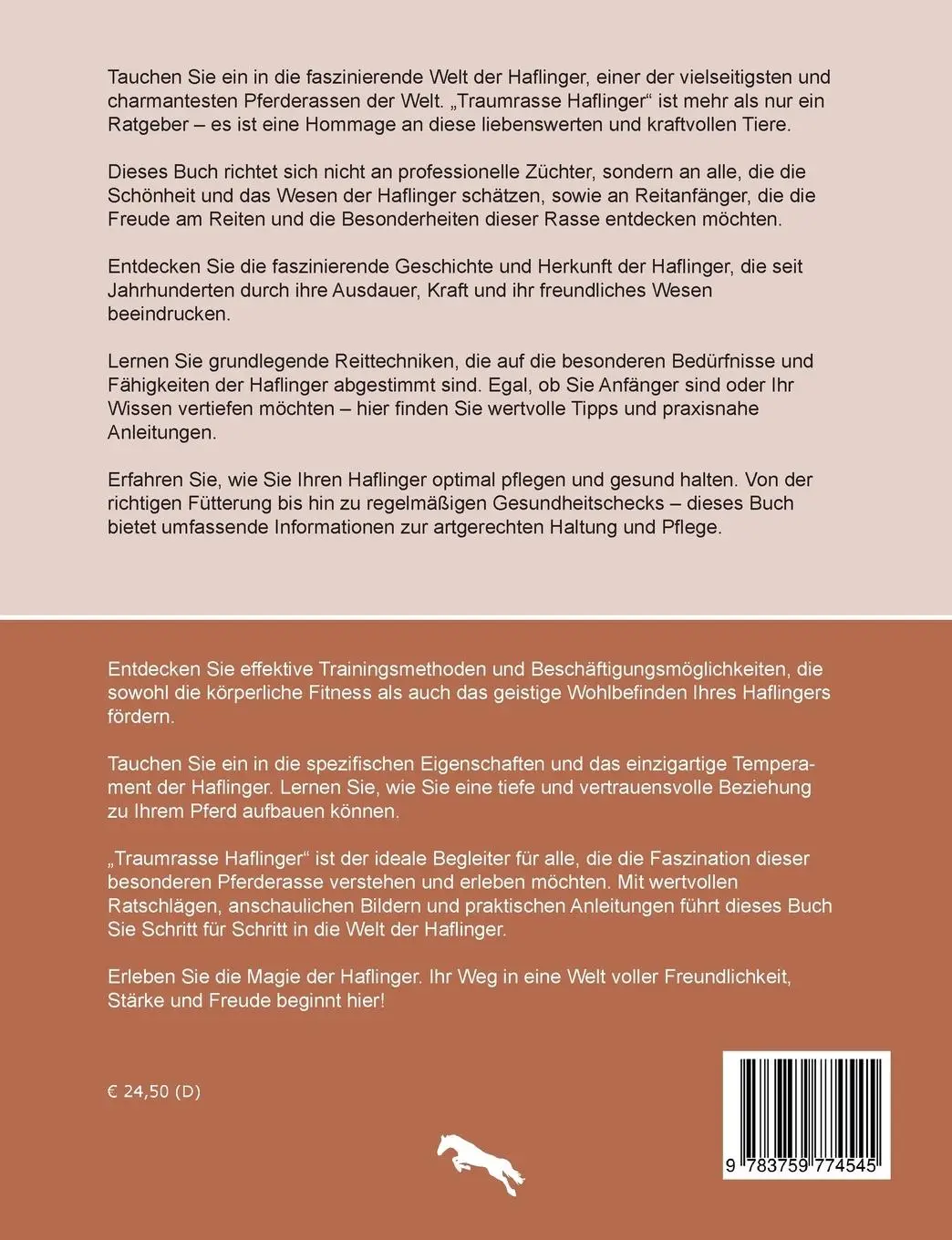 Rückseite: 9783759774545 | Traumrasse Haflinger | Mareike Weiss | Taschenbuch | Paperback | 2024