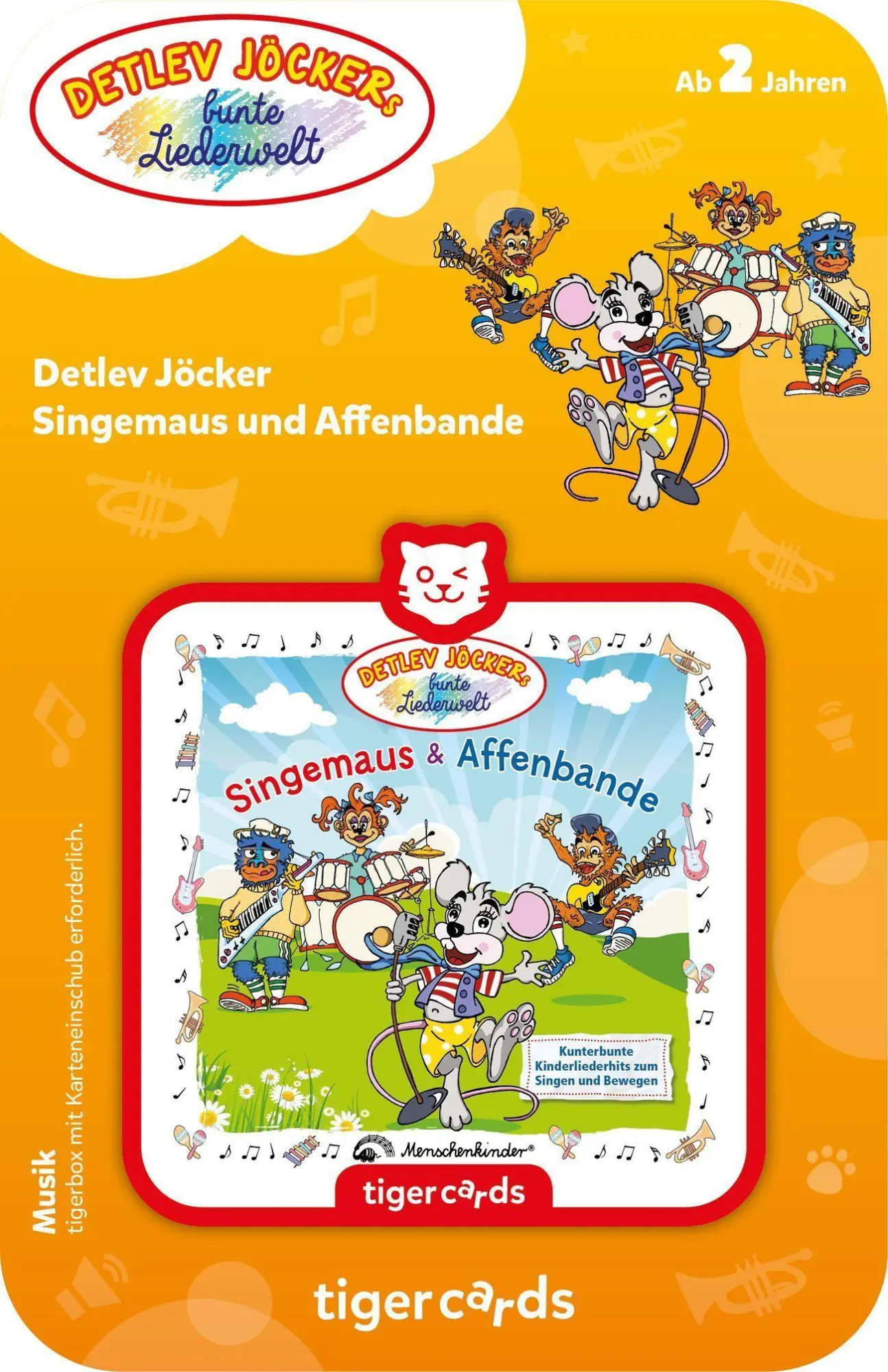 Bild: 4260535484645 | tigercard - Detlev Jöcker - Singemaus und Affenbande | Deutsch | 2021