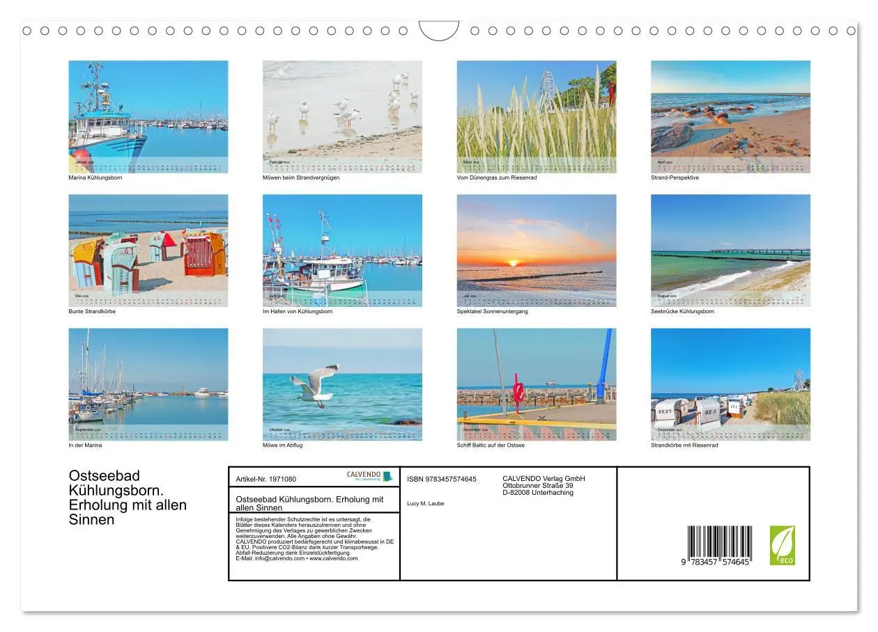 Bild: 9783457574645 | Ostseebad Kühlungsborn. Erholung mit allen Sinnen (Wandkalender...