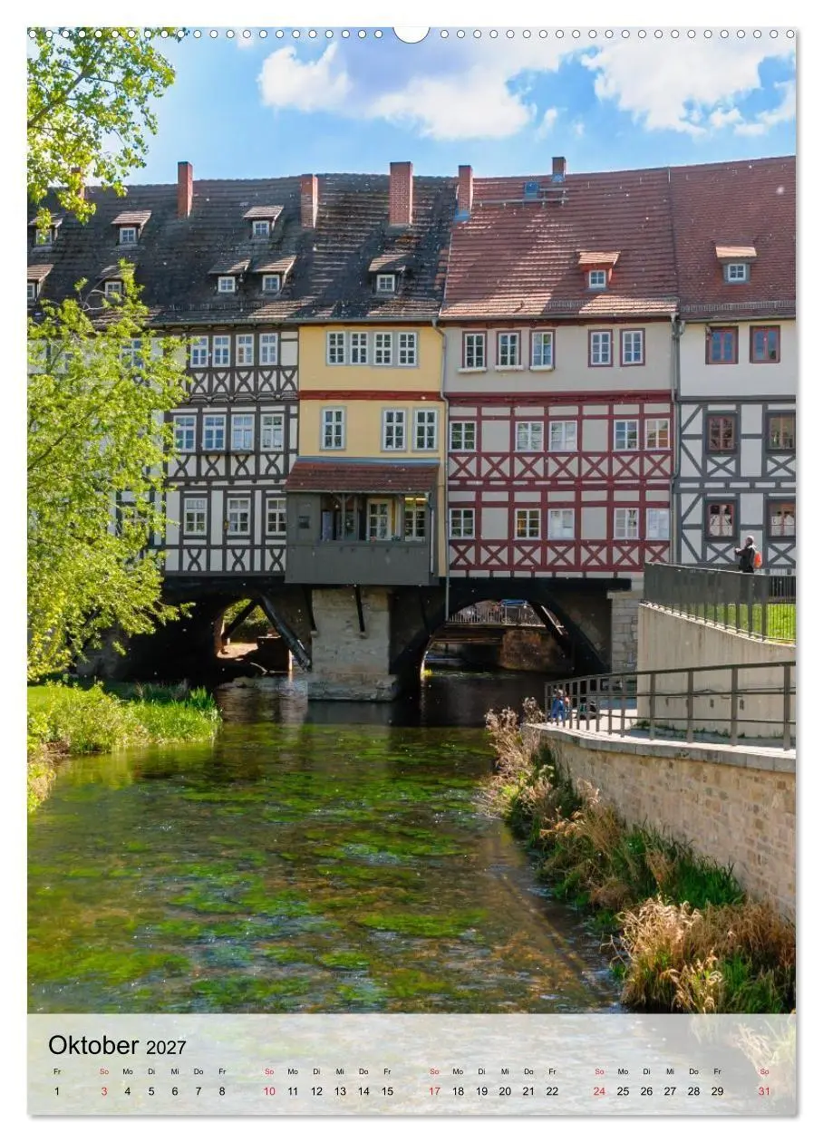 Bild: 9783516804645 | Ein Blick auf Erfurt in Farbe (Wandkalender 2027 DIN A2 hoch),...