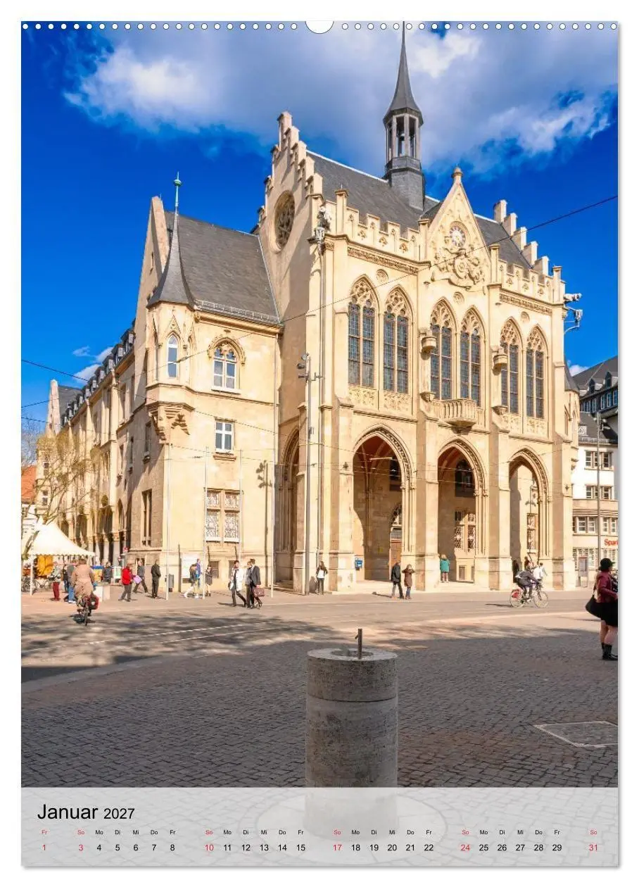 Bild: 9783516804645 | Ein Blick auf Erfurt in Farbe (Wandkalender 2027 DIN A2 hoch),...