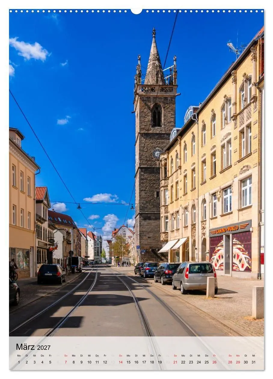Bild: 9783516804645 | Ein Blick auf Erfurt in Farbe (Wandkalender 2027 DIN A2 hoch),...