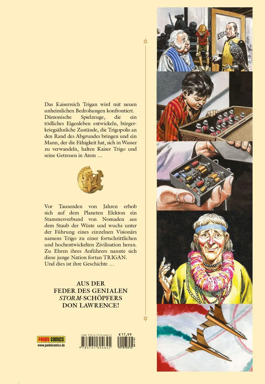 Rückseite: 9783741604645 | Trigan | Bd. 12: Tödliche Mysterien | Don Lawrence (u. a.) | Buch