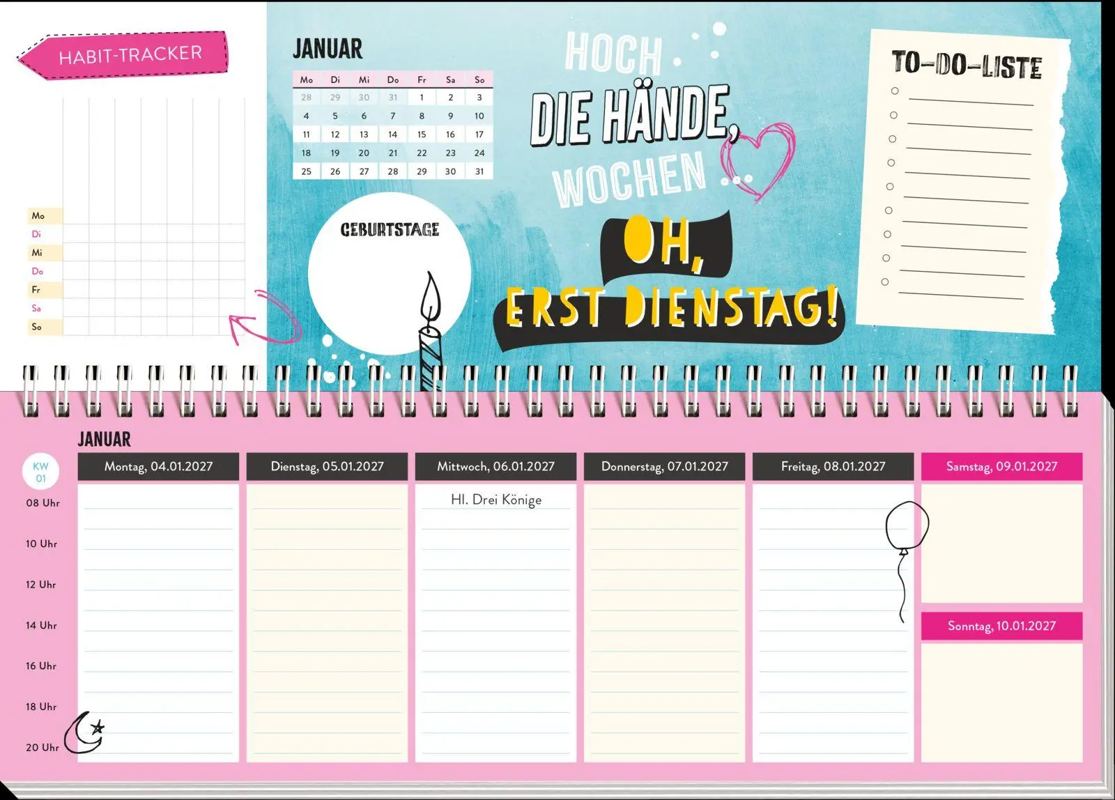 Bild: 4036442014745 | Tischkalender 2027 quer: Am Ende der Nerven ist noch längst nicht...