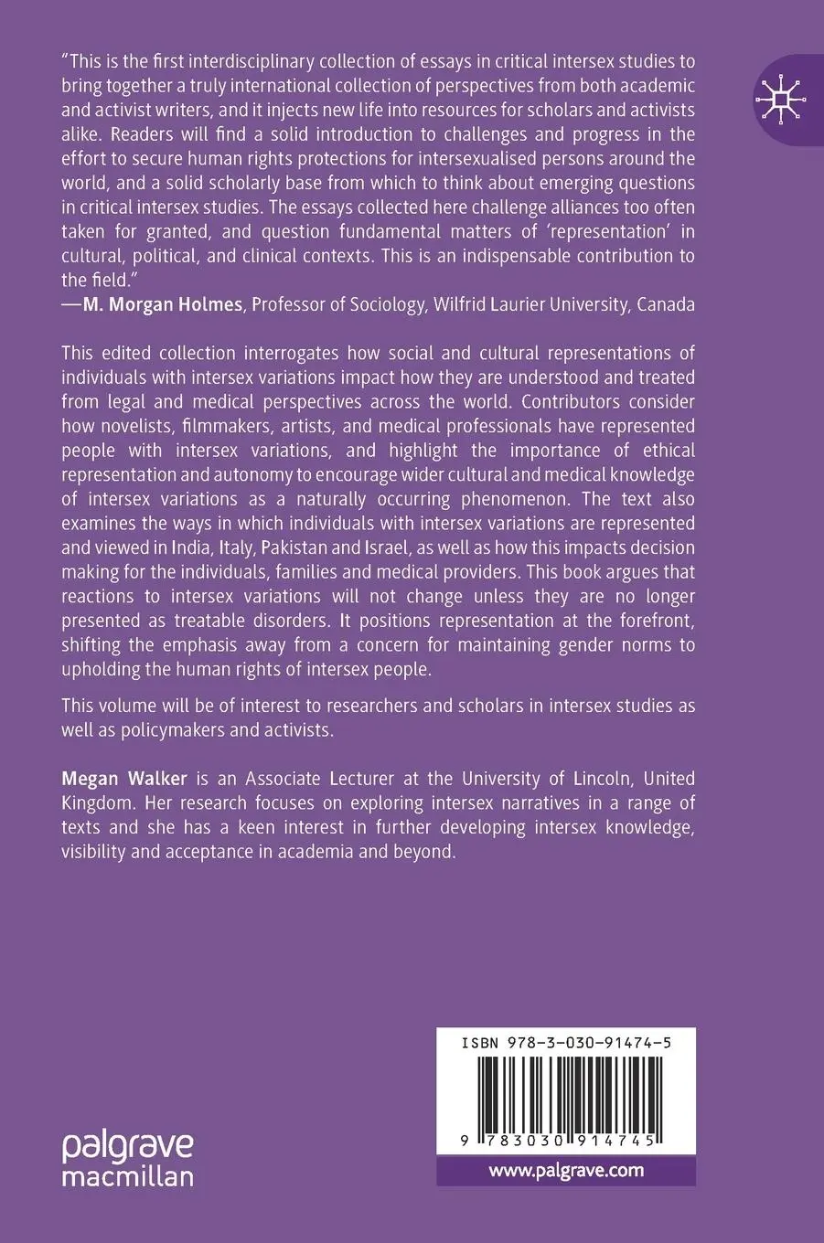 Rückseite: 9783030914745 | Interdisciplinary and Global Perspectives on Intersex | Megan Walker