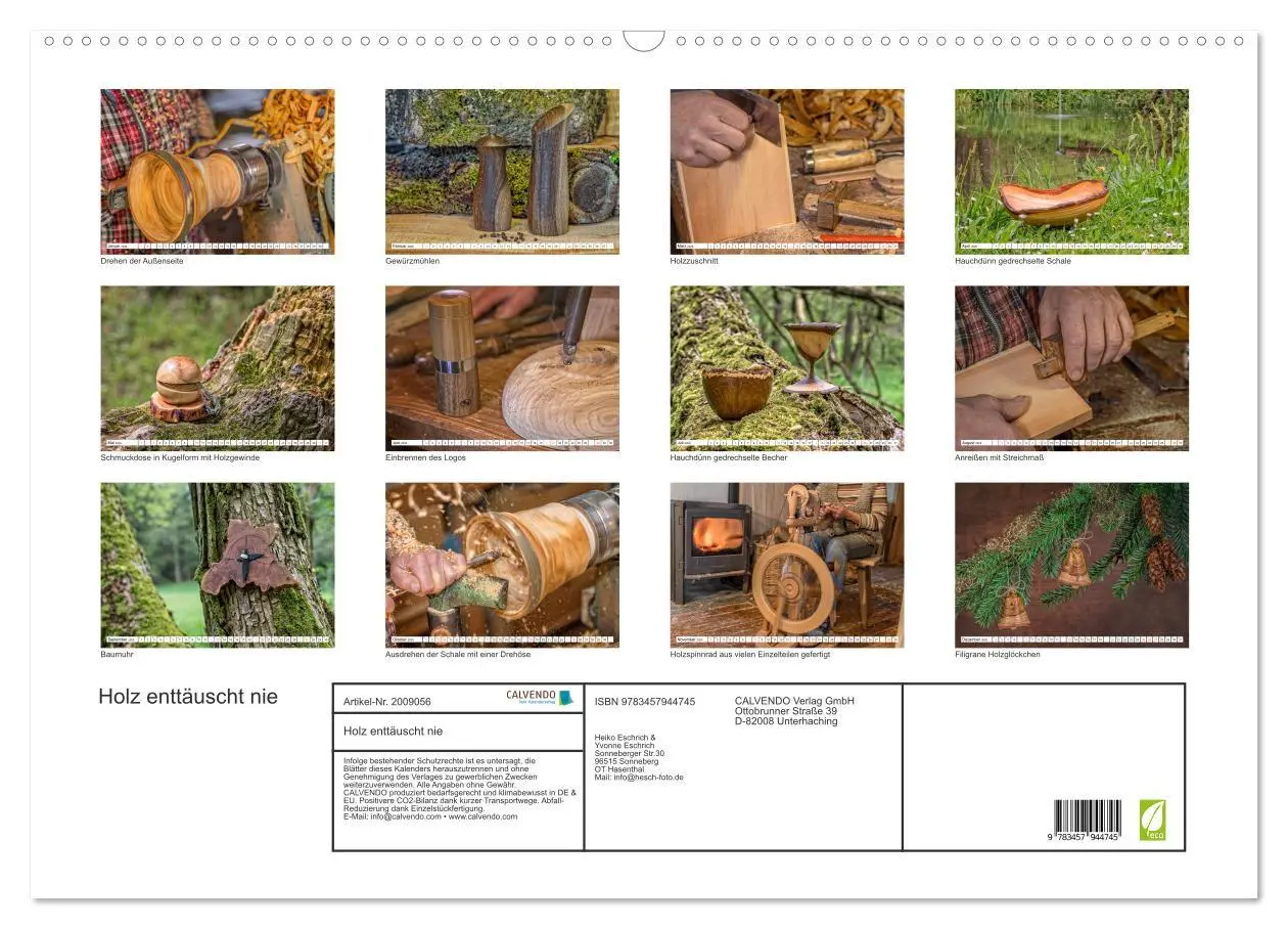 Bild: 9783457944745 | Holz enttäuscht nie (Wandkalender 2026 DIN A2 quer), CALVENDO...
