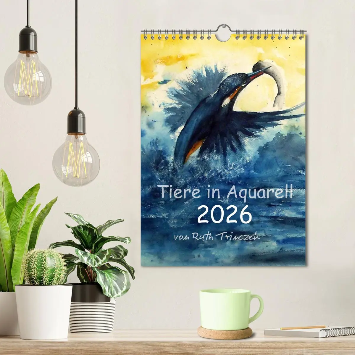 Bild: 9783516414745 | Tiere in Aquarell 2026 - von Ruth Trinczek (Wandkalender 2026 DIN...