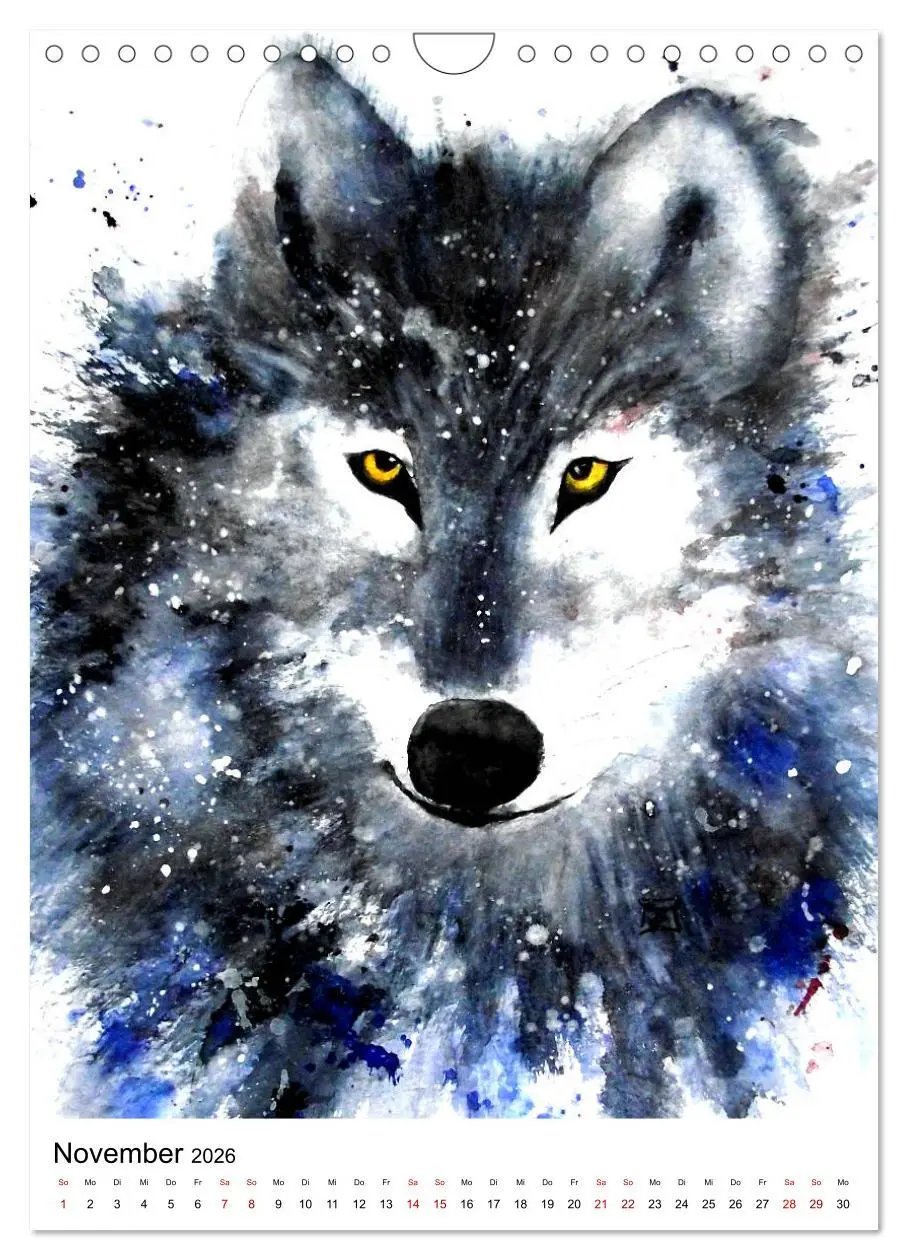 Bild: 9783516414745 | Tiere in Aquarell 2026 - von Ruth Trinczek (Wandkalender 2026 DIN...