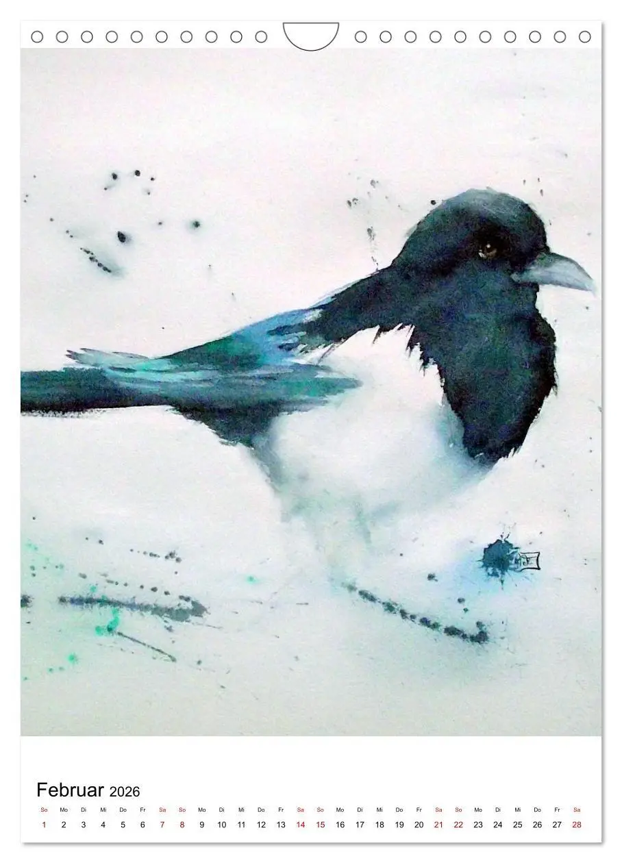 Bild: 9783516414745 | Tiere in Aquarell 2026 - von Ruth Trinczek (Wandkalender 2026 DIN...