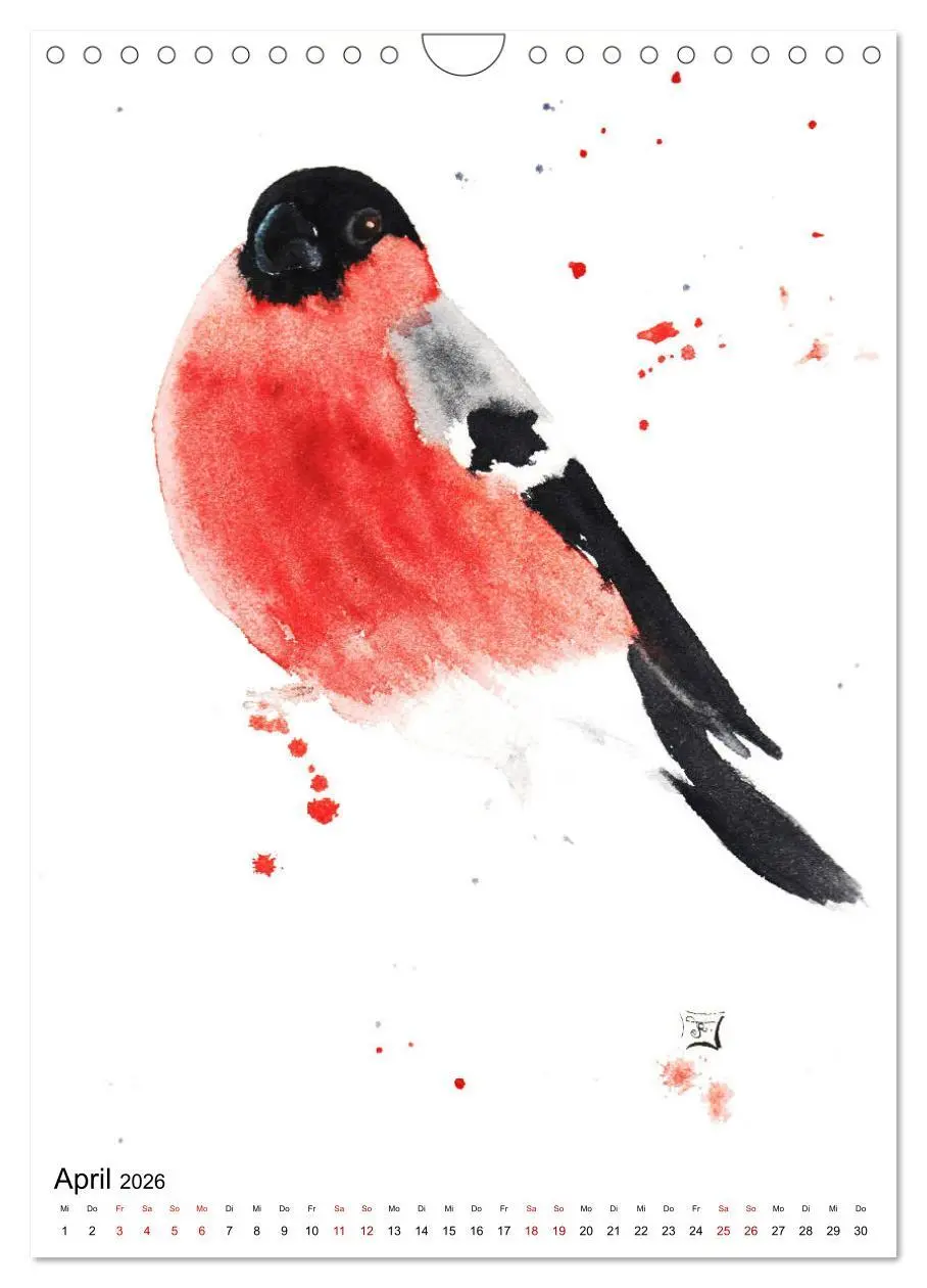 Bild: 9783516414745 | Tiere in Aquarell 2026 - von Ruth Trinczek (Wandkalender 2026 DIN...