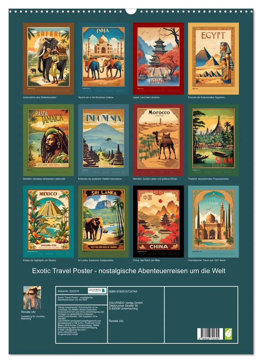 Bild: 9783516724745 | Exotic Travel Poster - nostalgische Abenteuerreisen um die Welt...